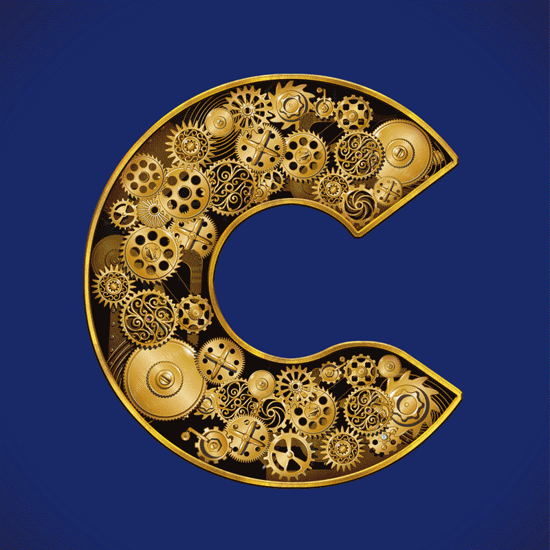 Chelmsford_C Chelmsford C logo shape as Cogs, Lego blocks, Sunflowers, Wool and a ball arch
