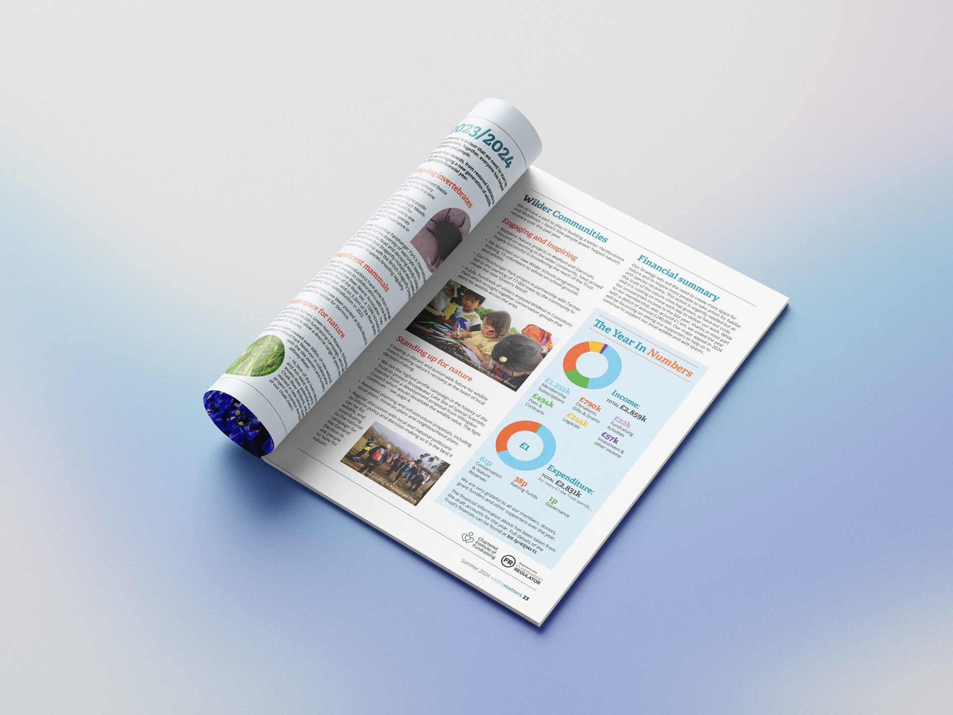 Wildlife-Matters-Spread-3 Stats page design for Wildlife Matters