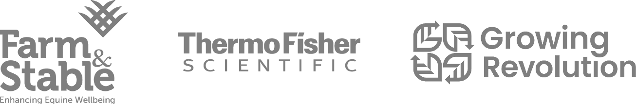 Business Logos 1 Client logos of Farm & Stable, Thermo Fisher and Growing Revolution