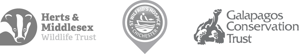 Charity Logos 1 Client logos of HMWT, St Wilfs Hospice and Galapagos Trust