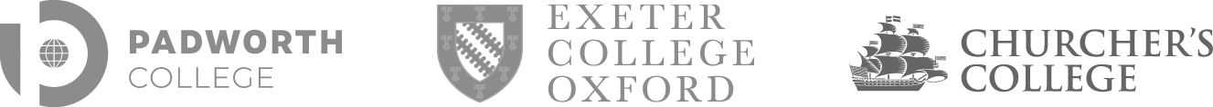 Education Logos 3 Client logos of Padworth, Exeter College Oxford and Churches College