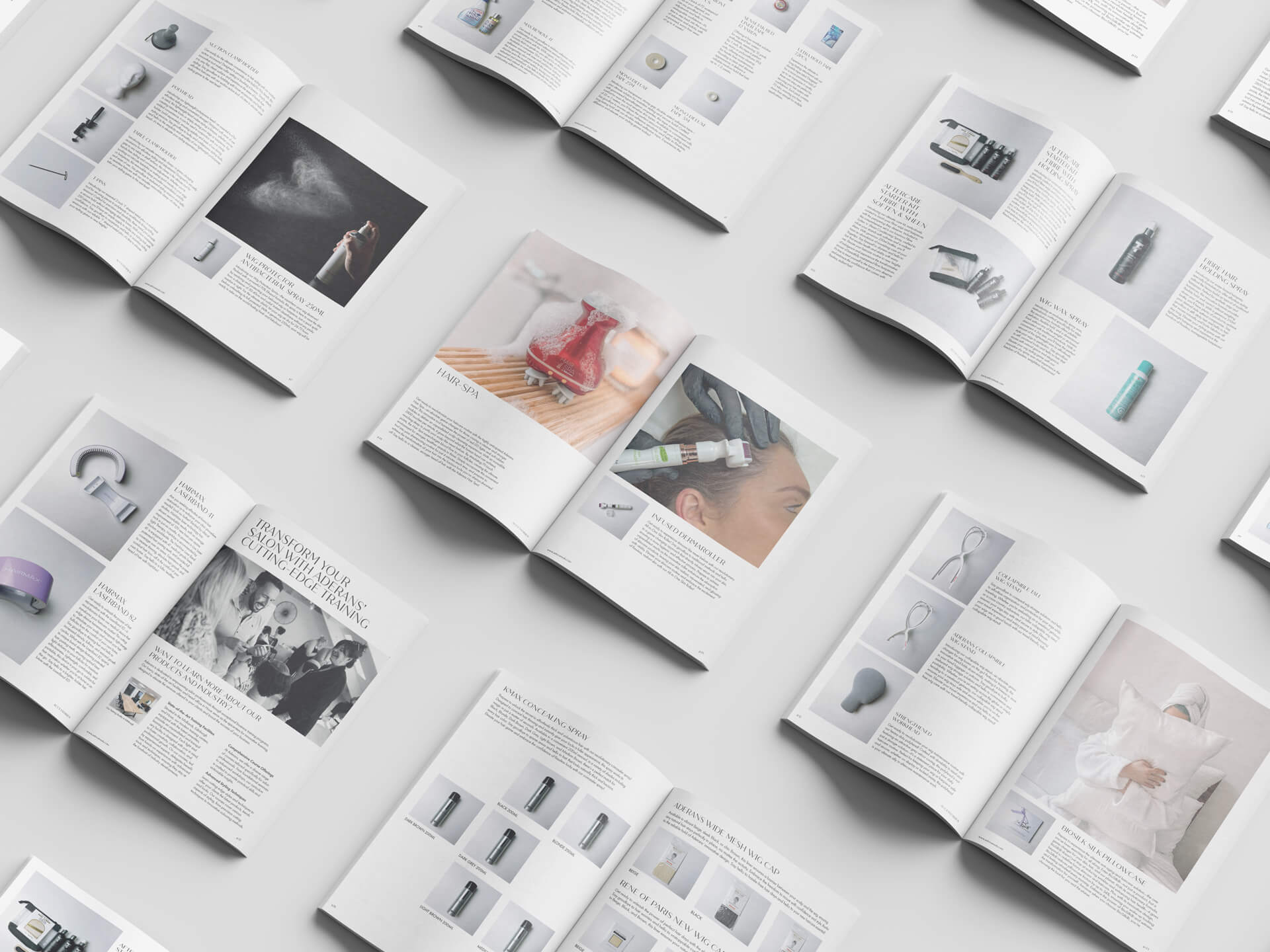 Multi-page-layout Multiple spreads from Trendco catalogues